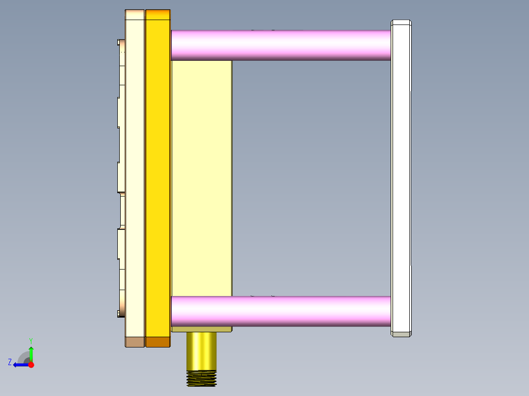am6-a-cnc2笔记本CNC工装夹具三维模型-0508右视图