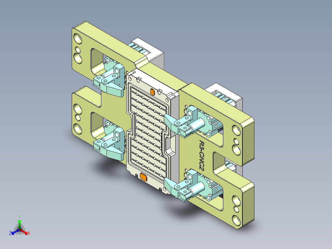 R3-笔记本CNC工装夹具三维模型CNC2-1228