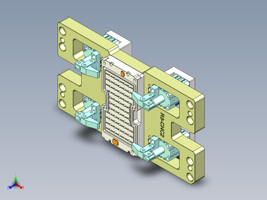 R3-笔记本CNC工装夹具三维模型CNC2-1228