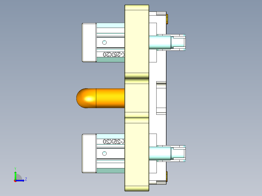 R3-笔记本CNC工装夹具三维模型CNC2-1228左视图