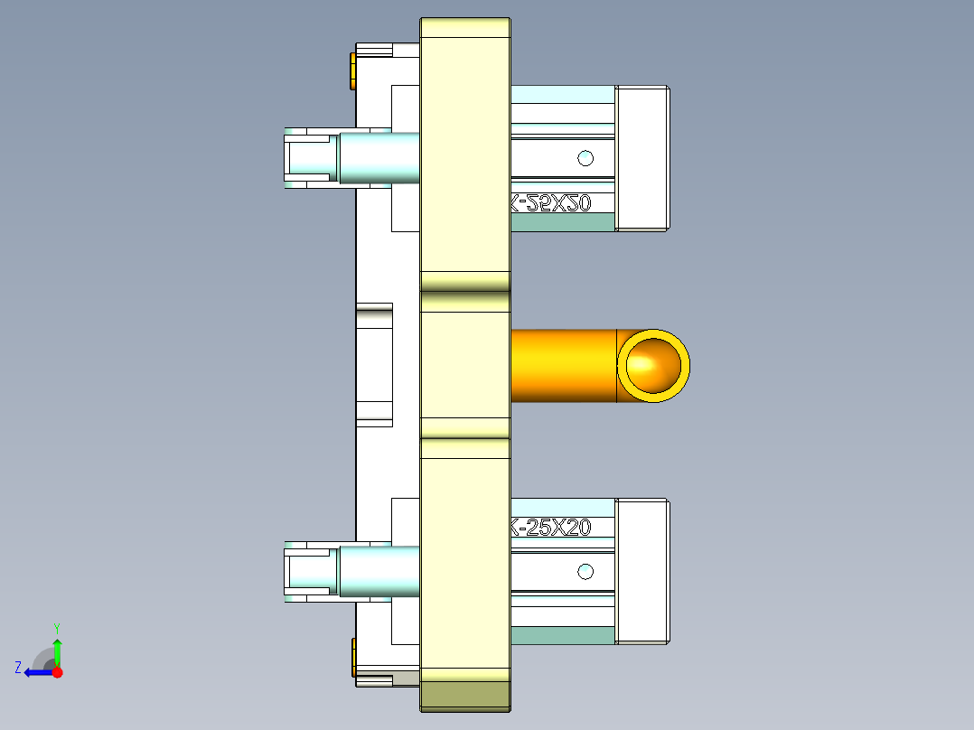 R3-笔记本CNC工装夹具三维模型CNC2-1228右视图