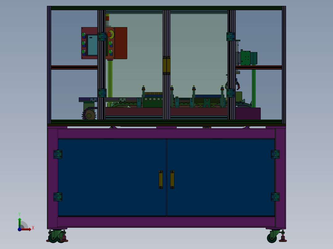自动扣机设备sw16前视图