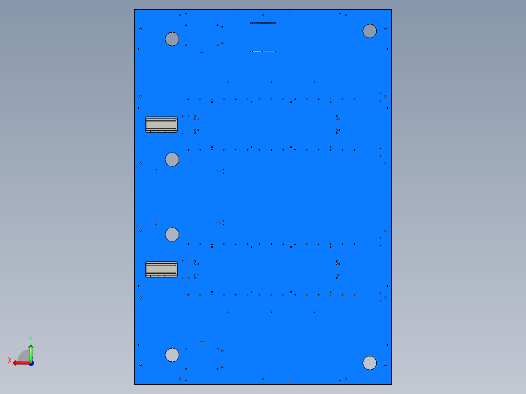 胶框自动涂胶机ProE后视图