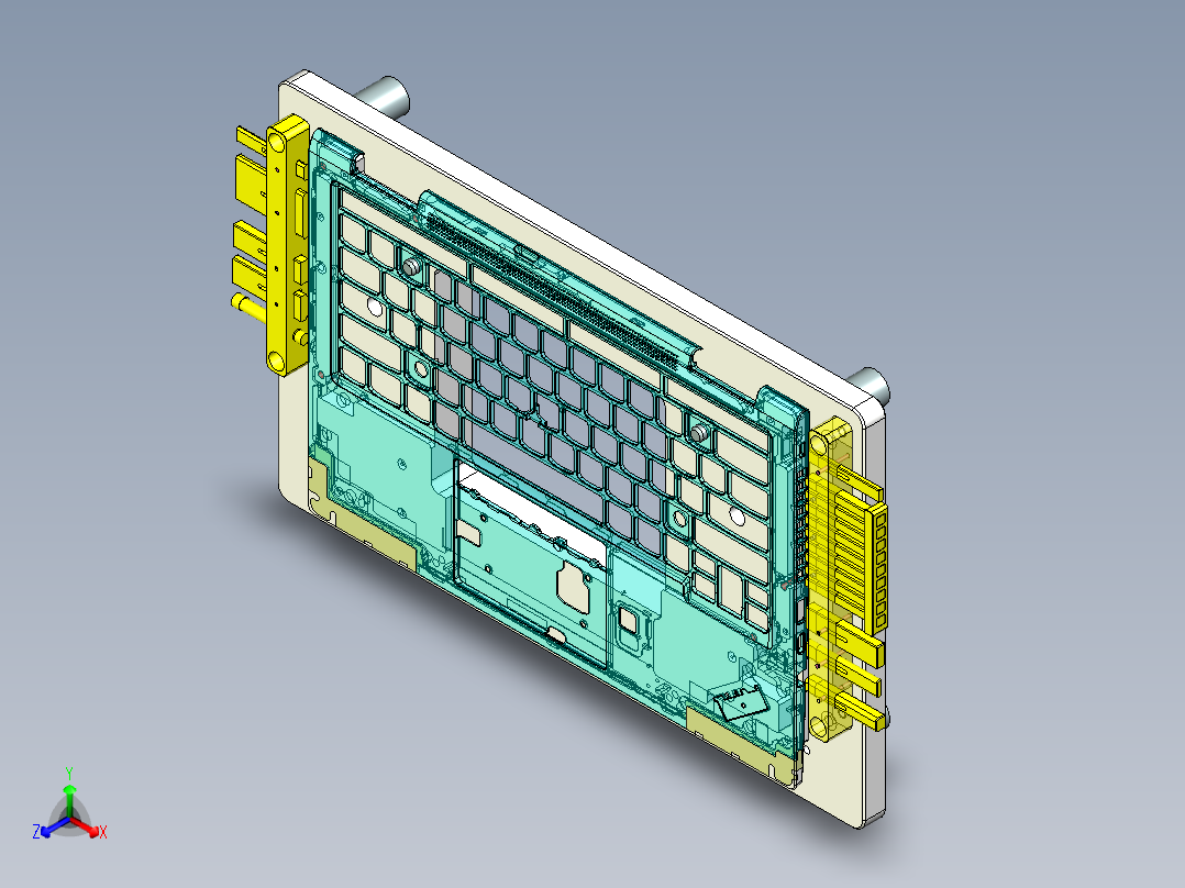笔记本C壳侧孔位置度检具模型