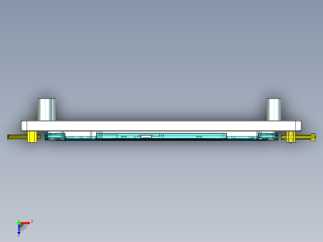 笔记本C壳侧孔位置度检具模型俯视图