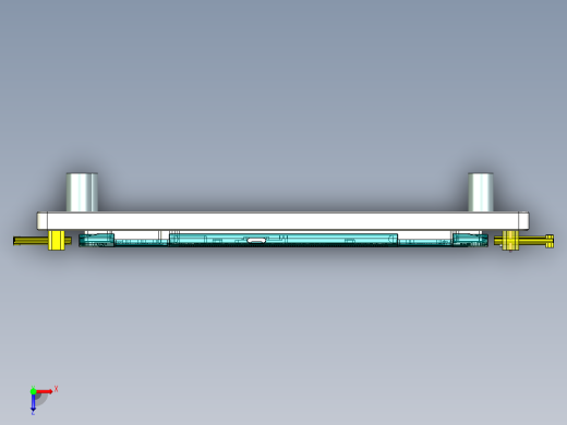笔记本C壳侧孔位置度检具模型俯视缩略图