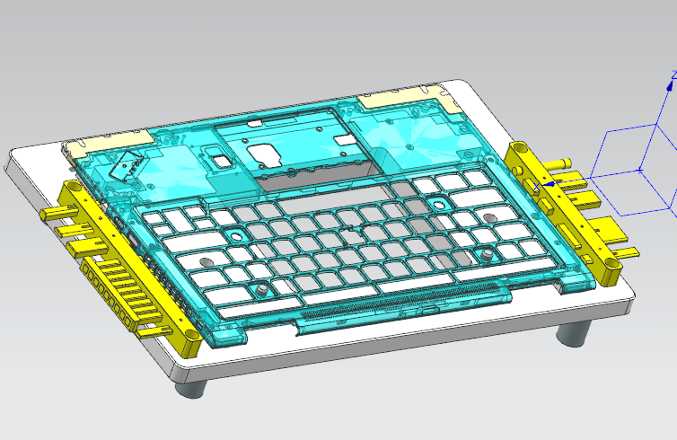 笔记本C壳侧孔位置度检具模型