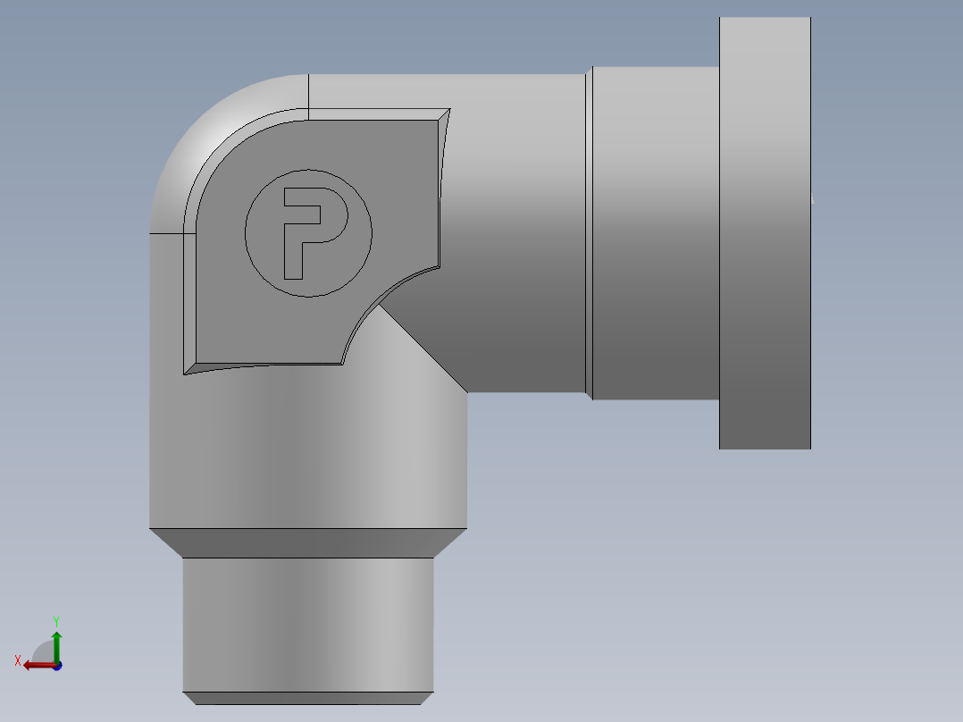 法兰接头、1DFS9-24-12后视图