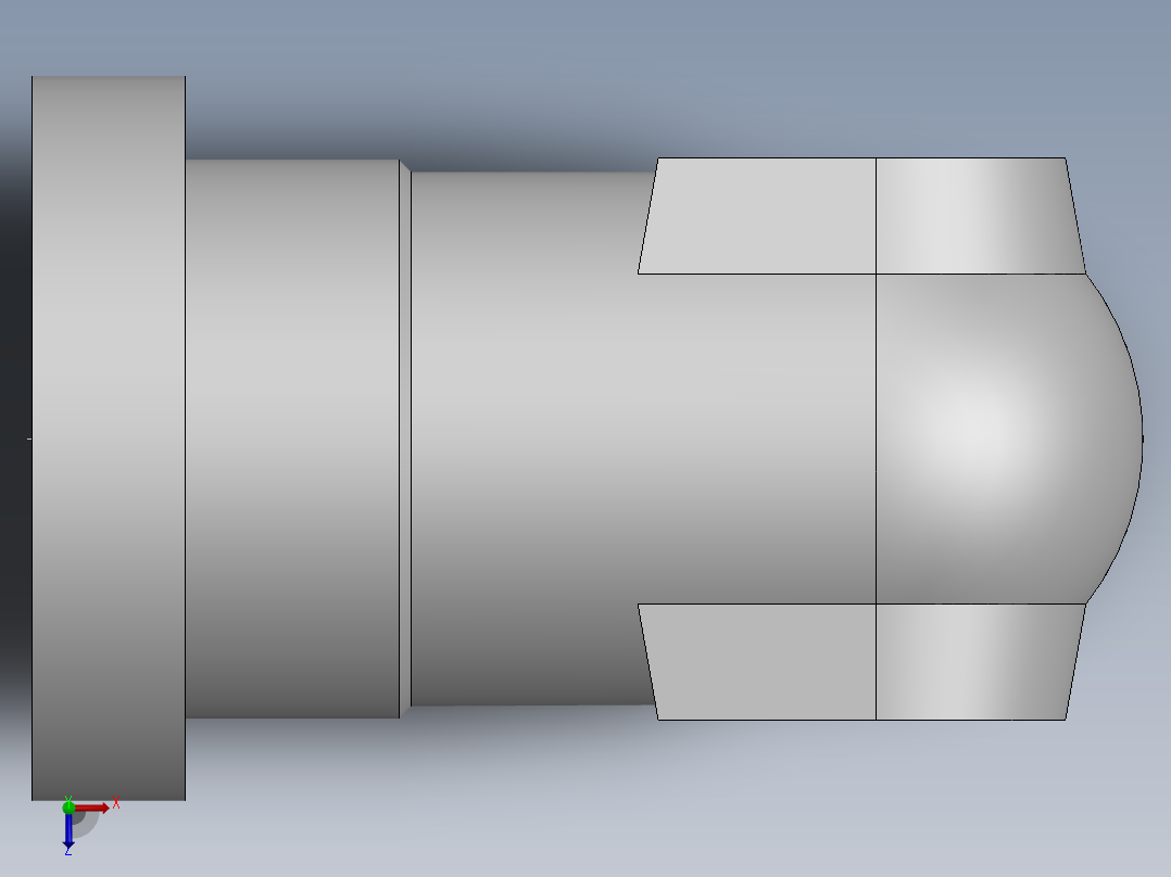 法兰接头、1DFS9-24-12俯视图
