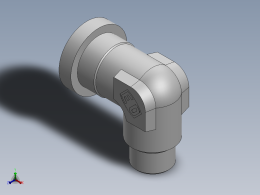 法兰接头、1DFS9-24-12正等轴测缩略图
