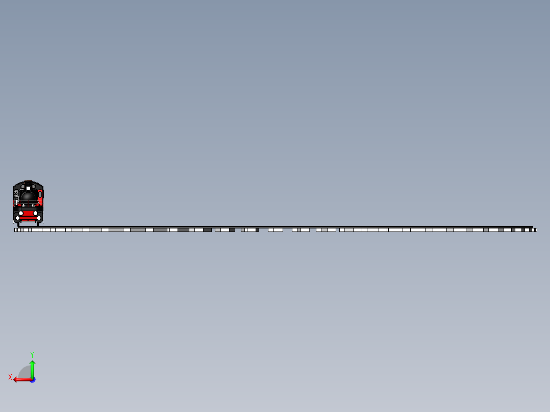 火车、动车、高铁(12)后视图