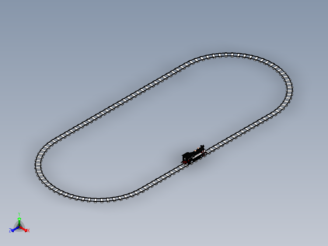 火车、动车、高铁(12)正等轴测图