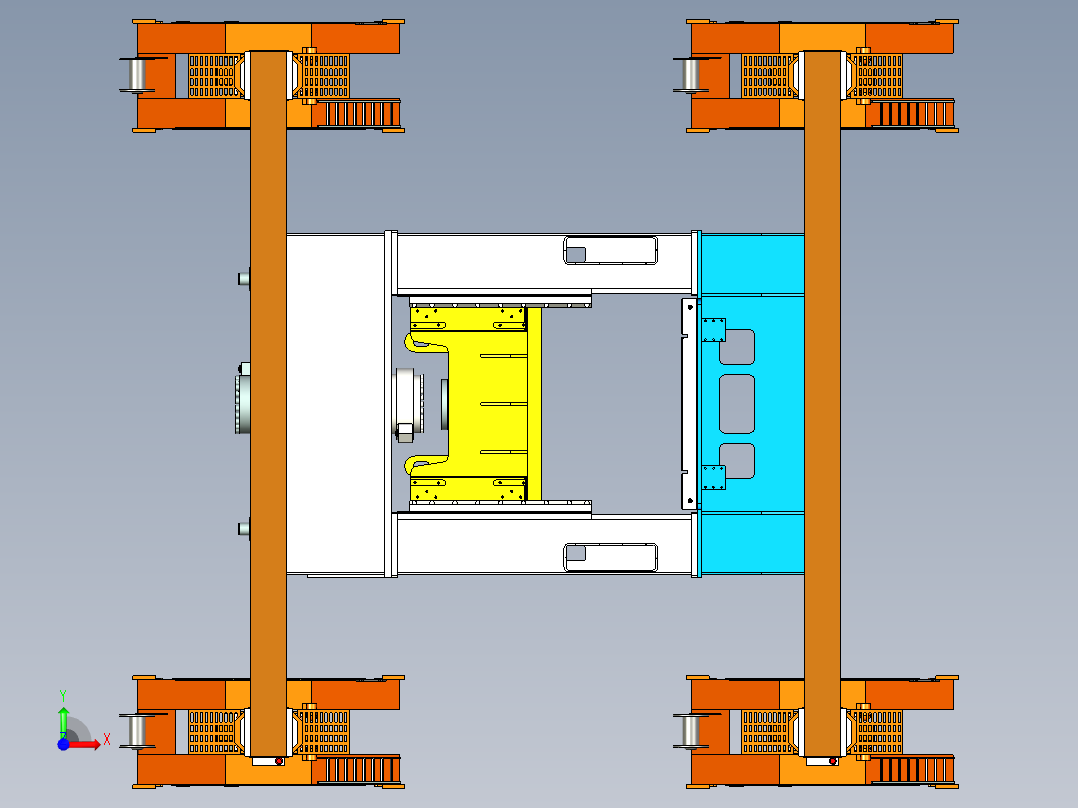 升降压力机前视图