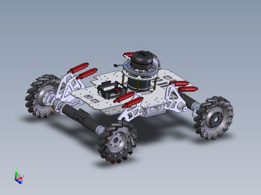 小型安防机器人车