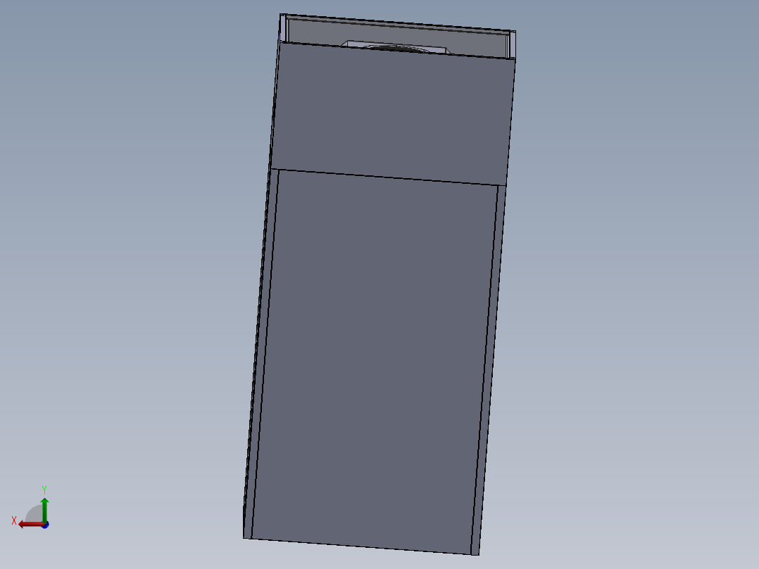 称量室带圆弧后视图