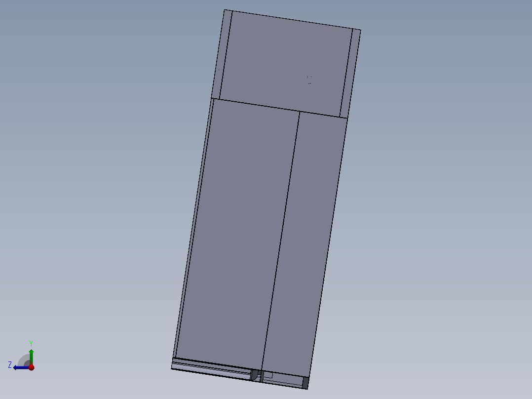 称量室带圆弧右视图