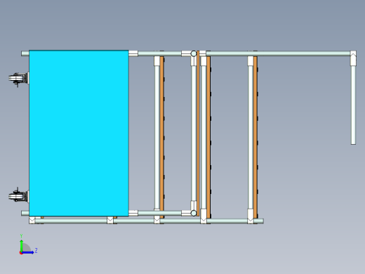 电脑桌左视缩略图