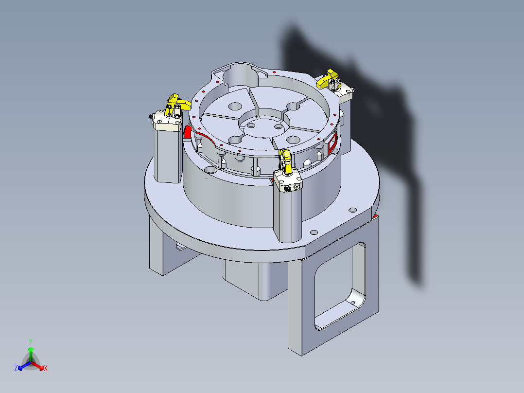 链接环壳体液压夹具