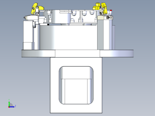 链接环壳体液压夹具左视缩略图