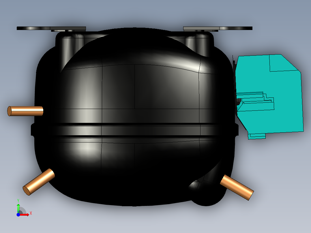 压缩机EMBRACO EMIS 20HHR前视图