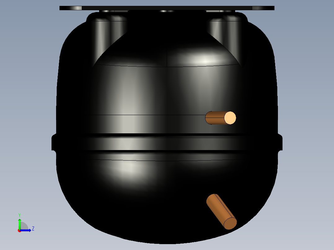 压缩机EMBRACO EMIS 20HHR左视图