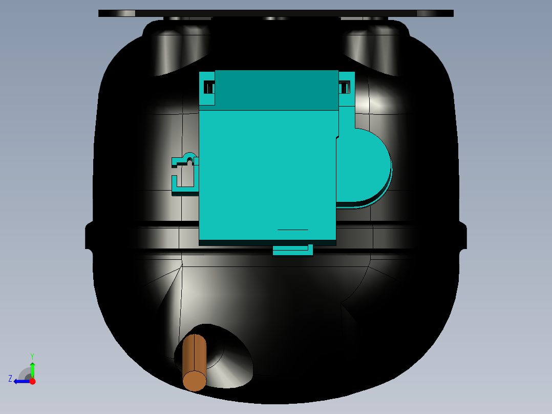 压缩机EMBRACO EMIS 20HHR右视图