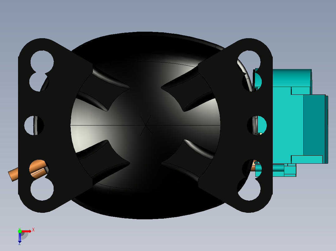 压缩机EMBRACO EMIS 20HHR俯视图