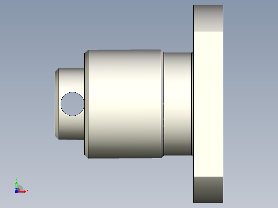 螺纹法兰前视图