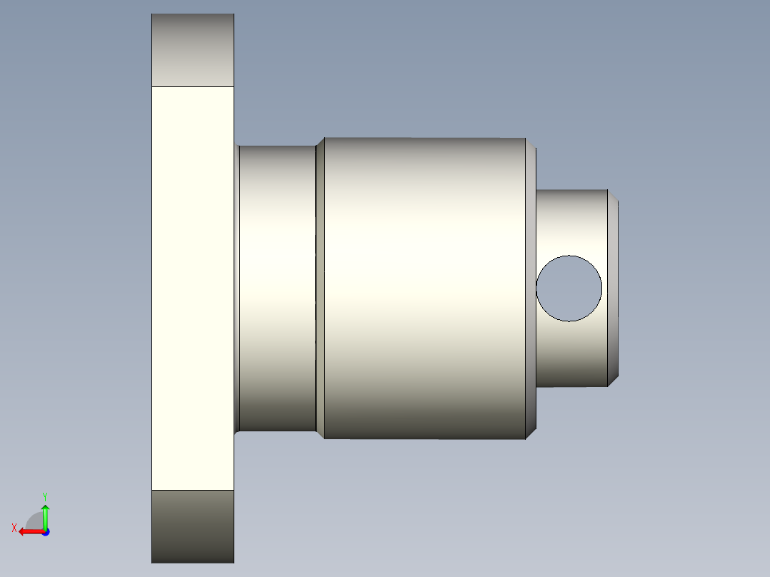 螺纹法兰后视图