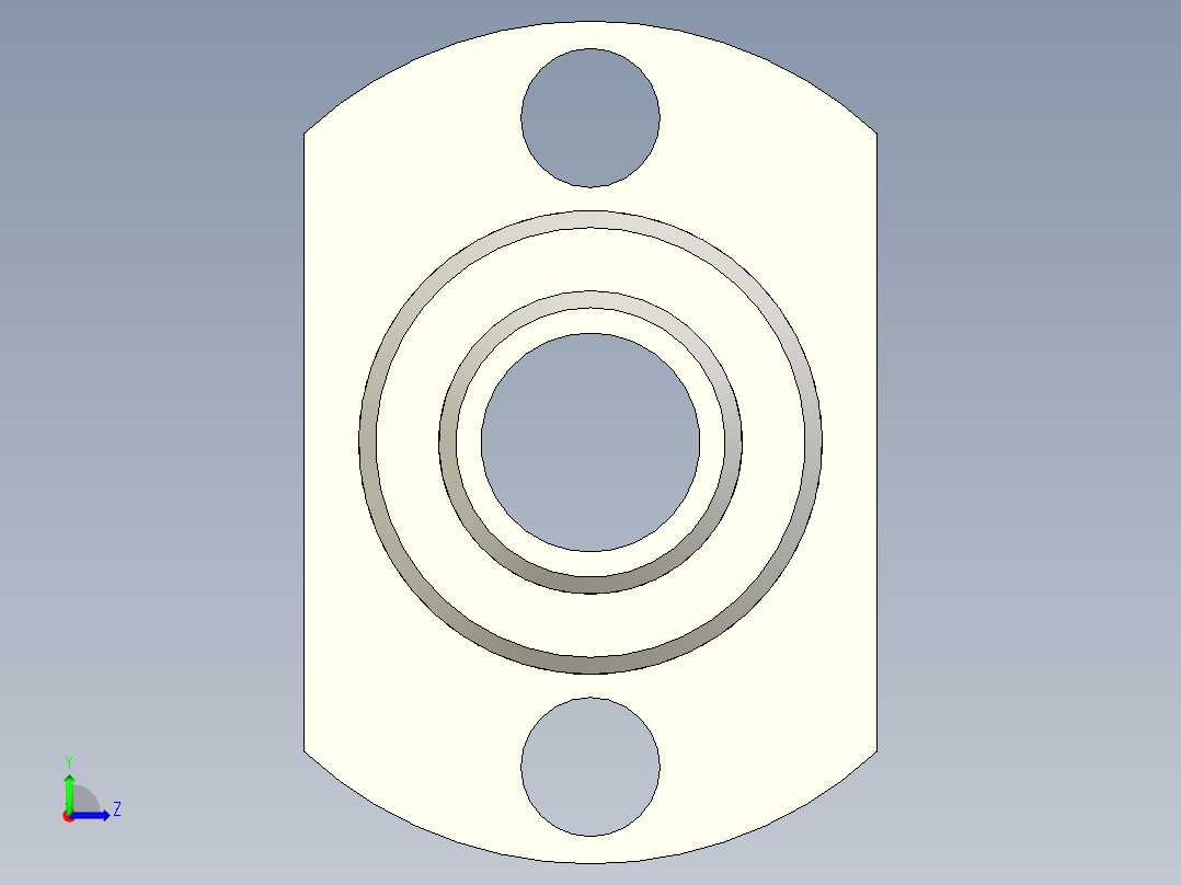 螺纹法兰左视图