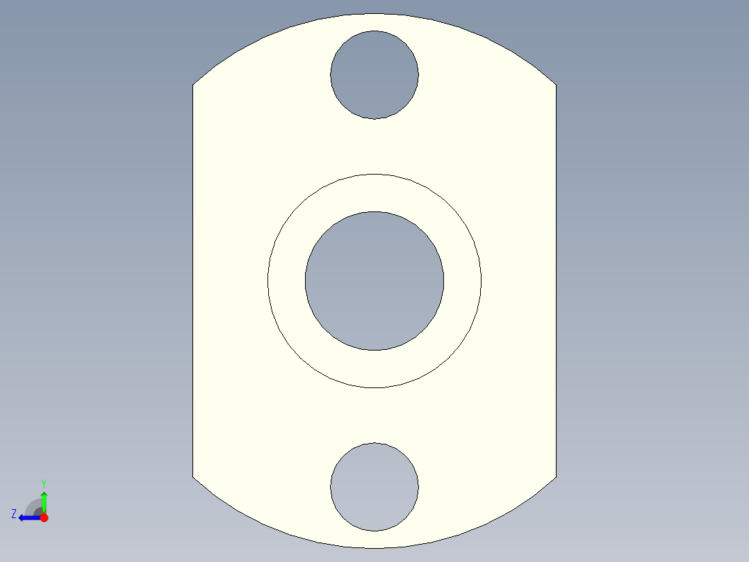 螺纹法兰右视图