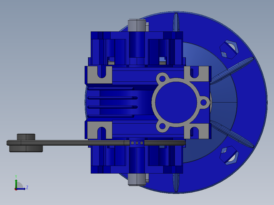科米MK30型减速机左视图