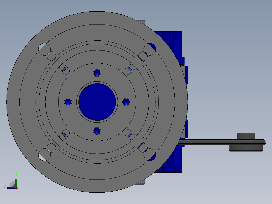 科米MK30型减速机右视图