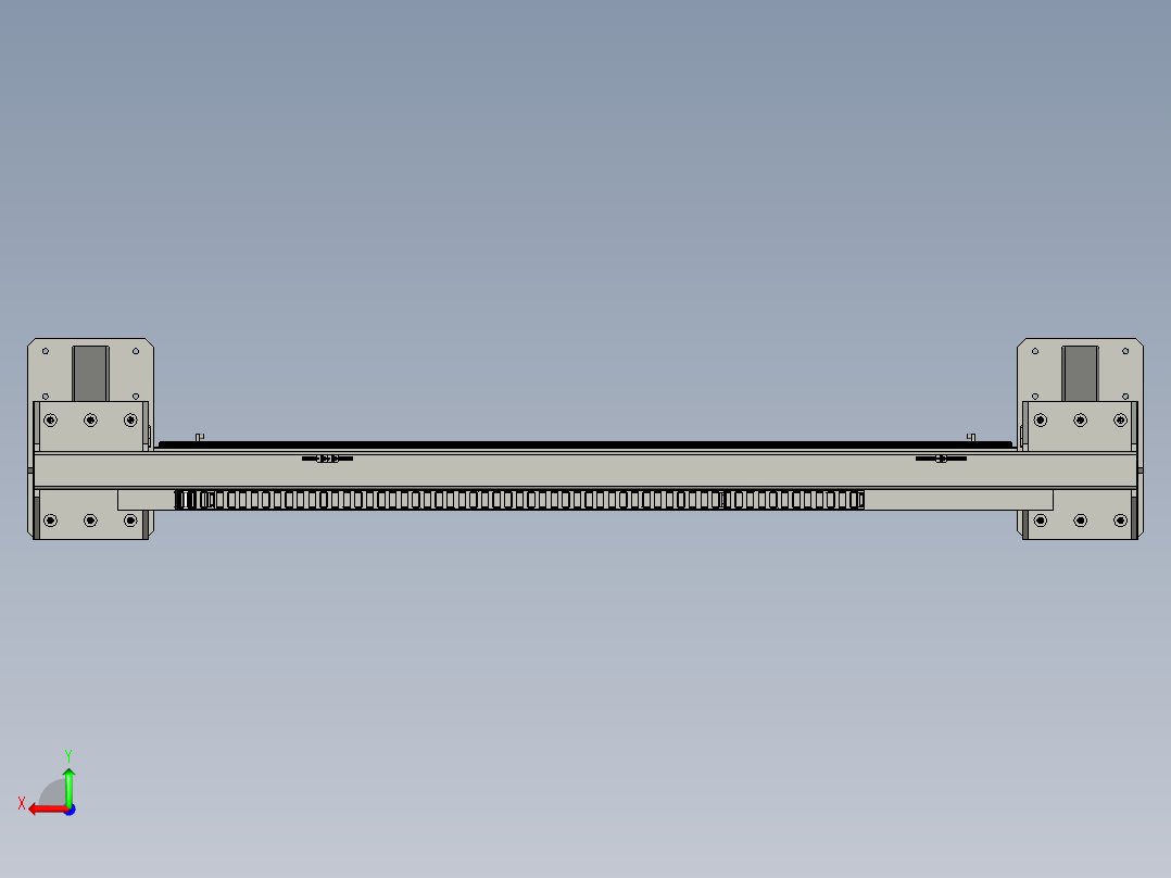 WRT-E01-11电池搬运桁架组件后视图