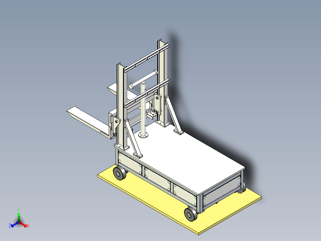 非标自动化智能重型叉车设计