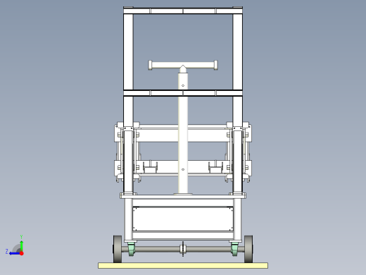 非标自动化智能重型叉车设计右视缩略图