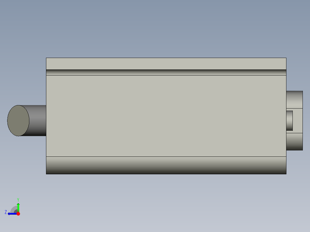 垫板阻挡右视图