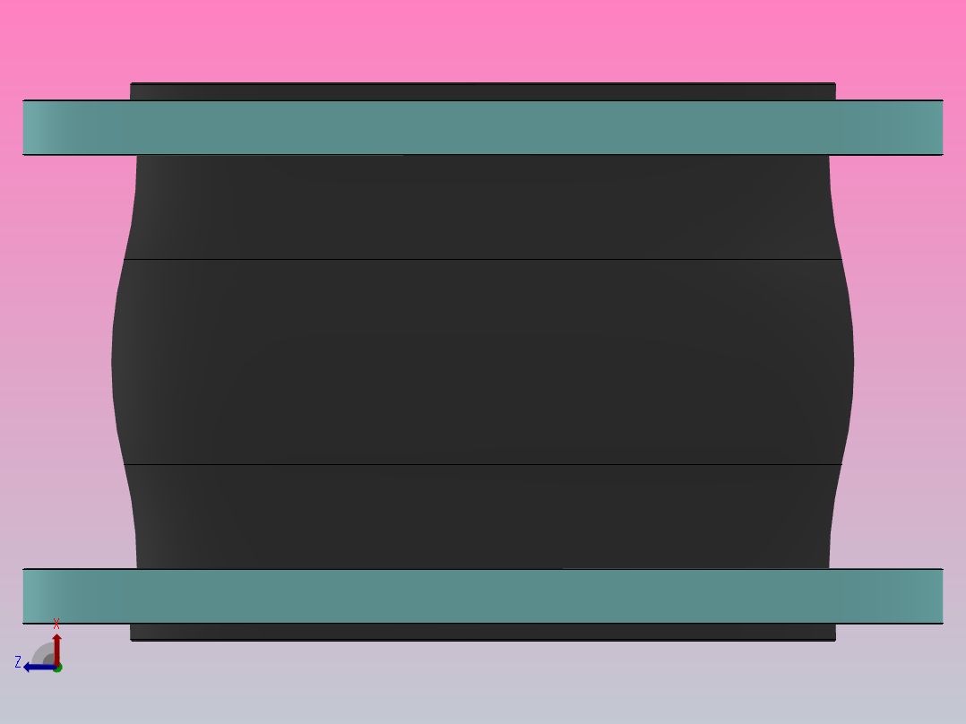 KXT型可曲挠橡胶接头[KXT-DN250]前视图