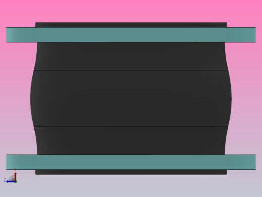 KXT型可曲挠橡胶接头[KXT-DN250]前视缩略图