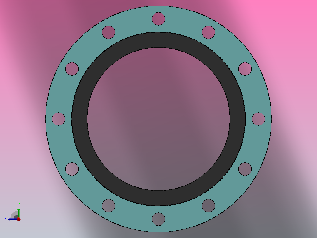 KXT型可曲挠橡胶接头[KXT-DN250]俯视图