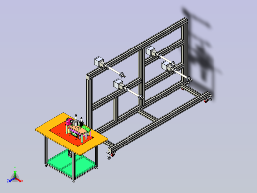 N95刀模一体打片机设备3D图