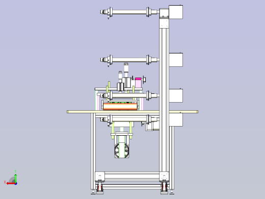 N95刀模一体打片机设备3D图后视缩略图