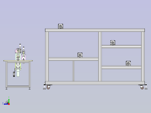 N95刀模一体打片机设备3D图右视缩略图