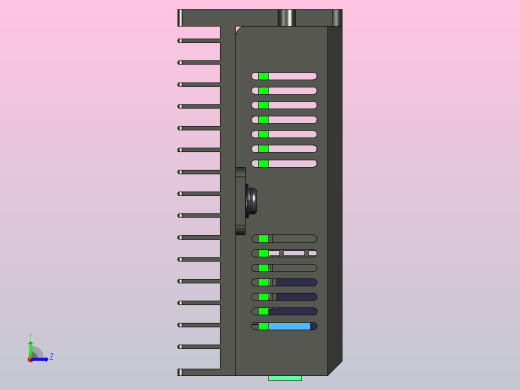 数字步进电机与驱动器DM556-3D图左视缩略图