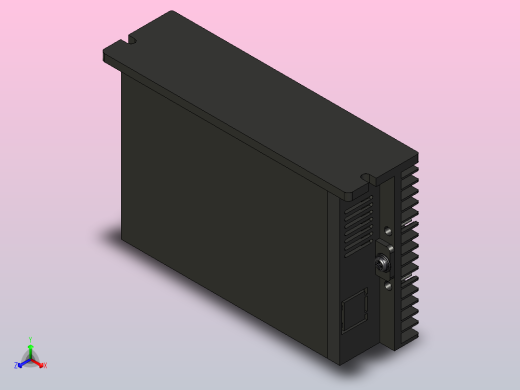 数字步进电机与驱动器DM556-3D图正等轴测缩略图
