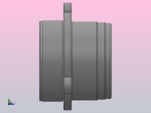 DACF型外圈带凸缘的双列角接触球轴承轮毂轴承单元 （内圈旋转）_DACF 38106516左视缩略图