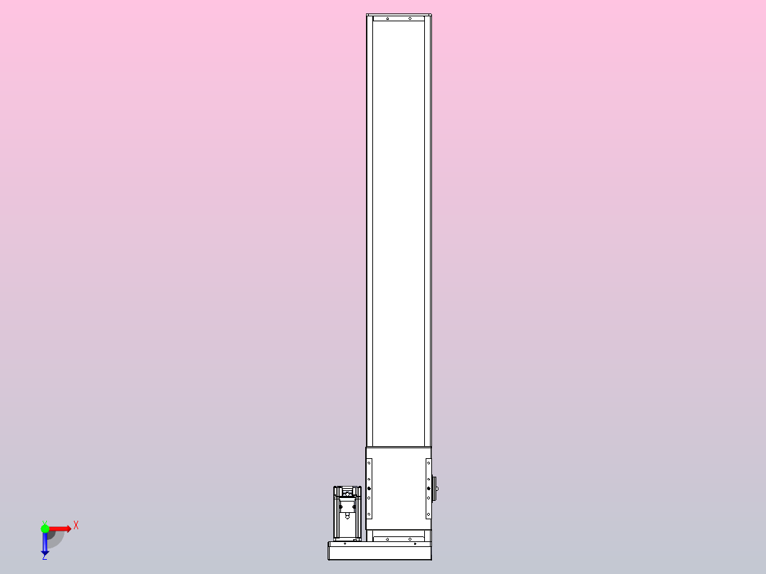 滚珠丝杠直线轴带导轨全封闭TPA-HCR-140D-2010C-L900-ML-C-P40-N3俯视图