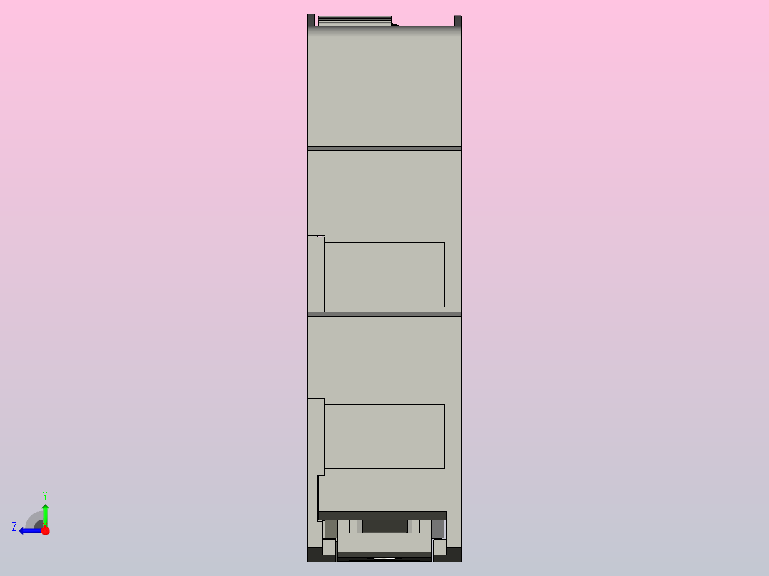 NJS3时间继电器三维模型202012右视图