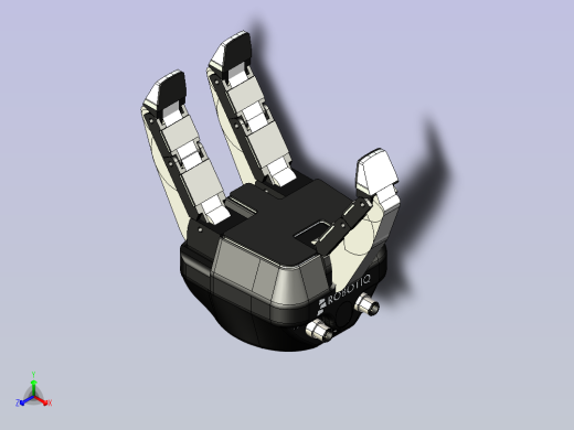 一款自适应机器人手爪3D模型正等轴测缩略图