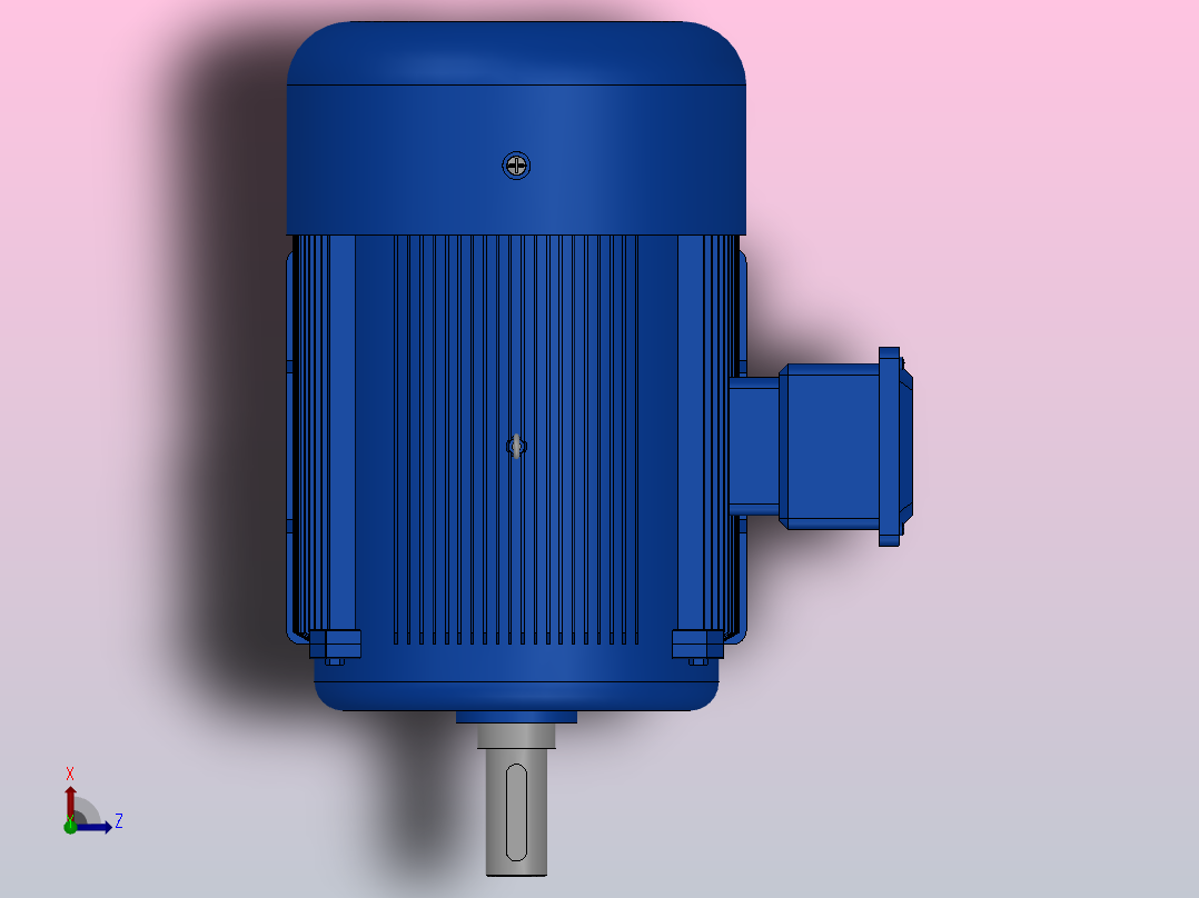 Y系列（IP44）B3型三相异步电动机[Y90L-4]俯视图